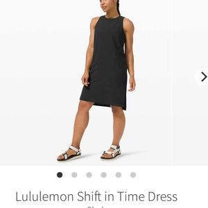 🍋Lululemon Shift in Time Reversible Dress size 10 Black🍋